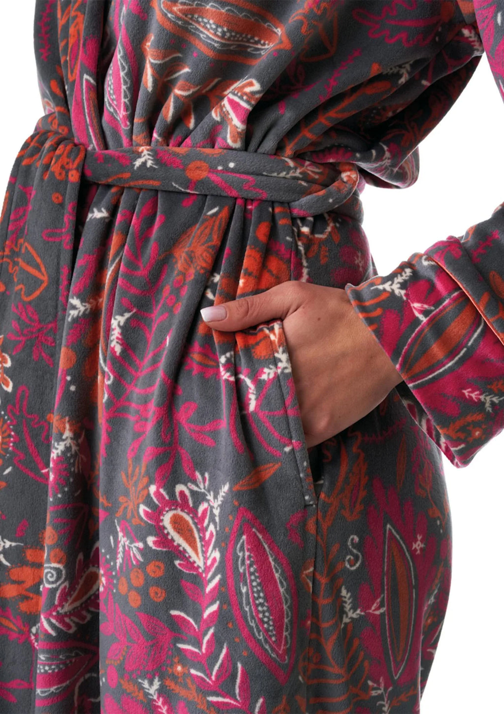 Key LGD 782 szlafrok kimono damski we wzór folkowy