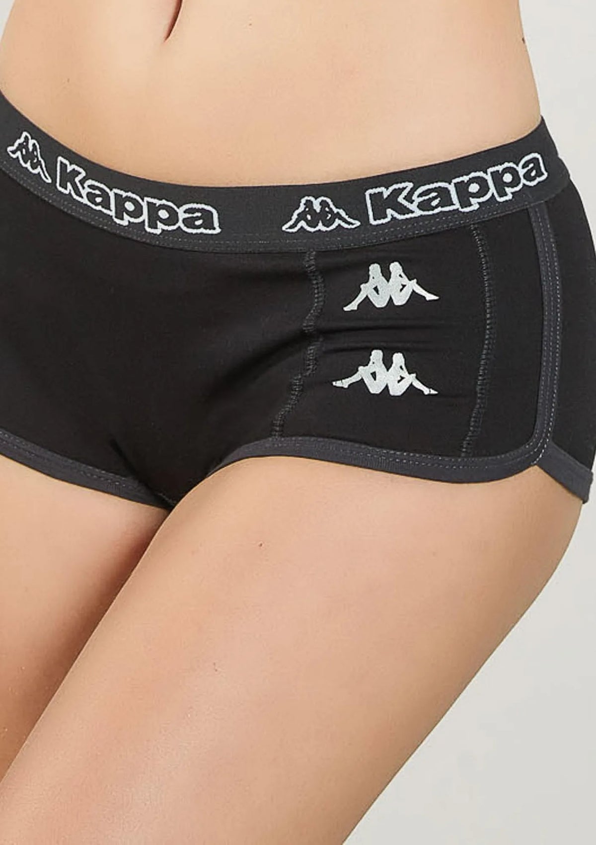Kappa K2170 szorty damskie sportowe z logowaną gumą