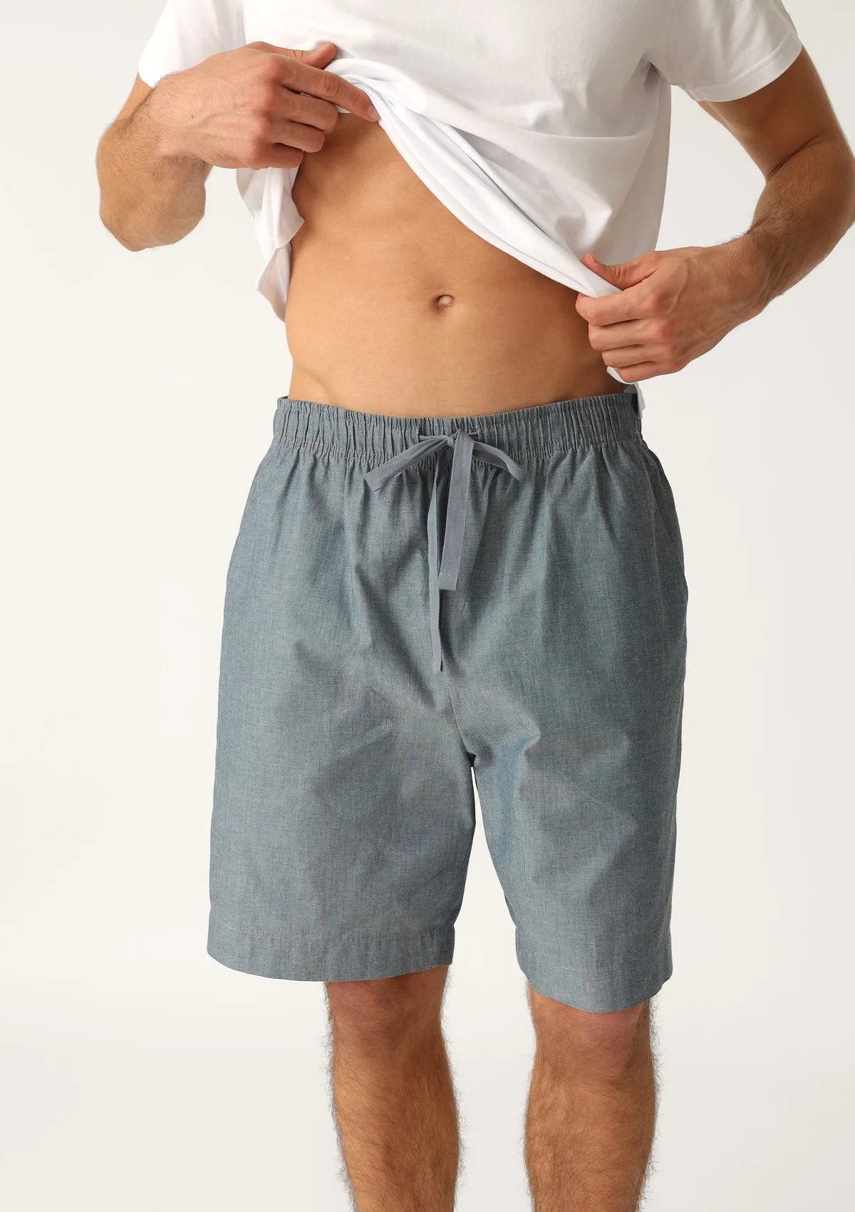 Naviale Safari MH401-03 szorty męskie z bawełny chambray
