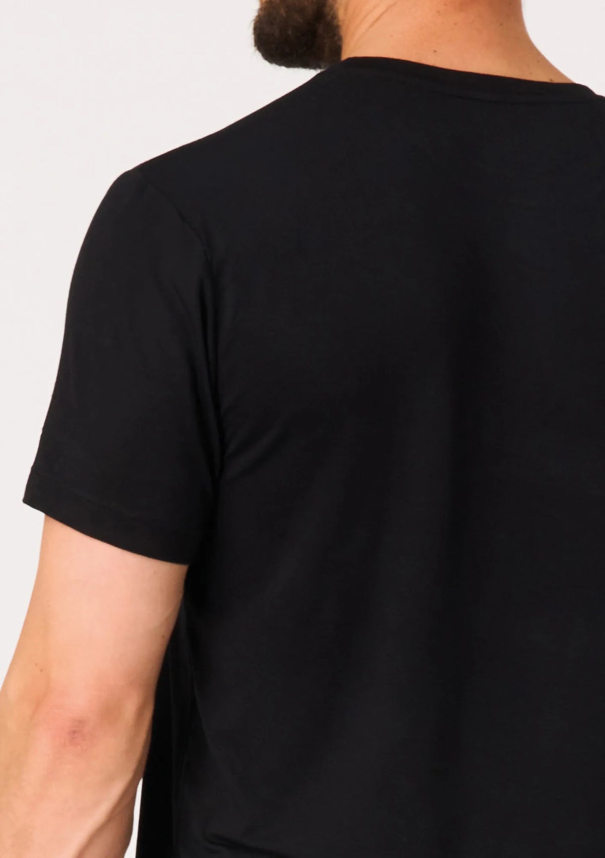 T-shirt męski Key MVK 001 z bambusa, lekko dopasowany