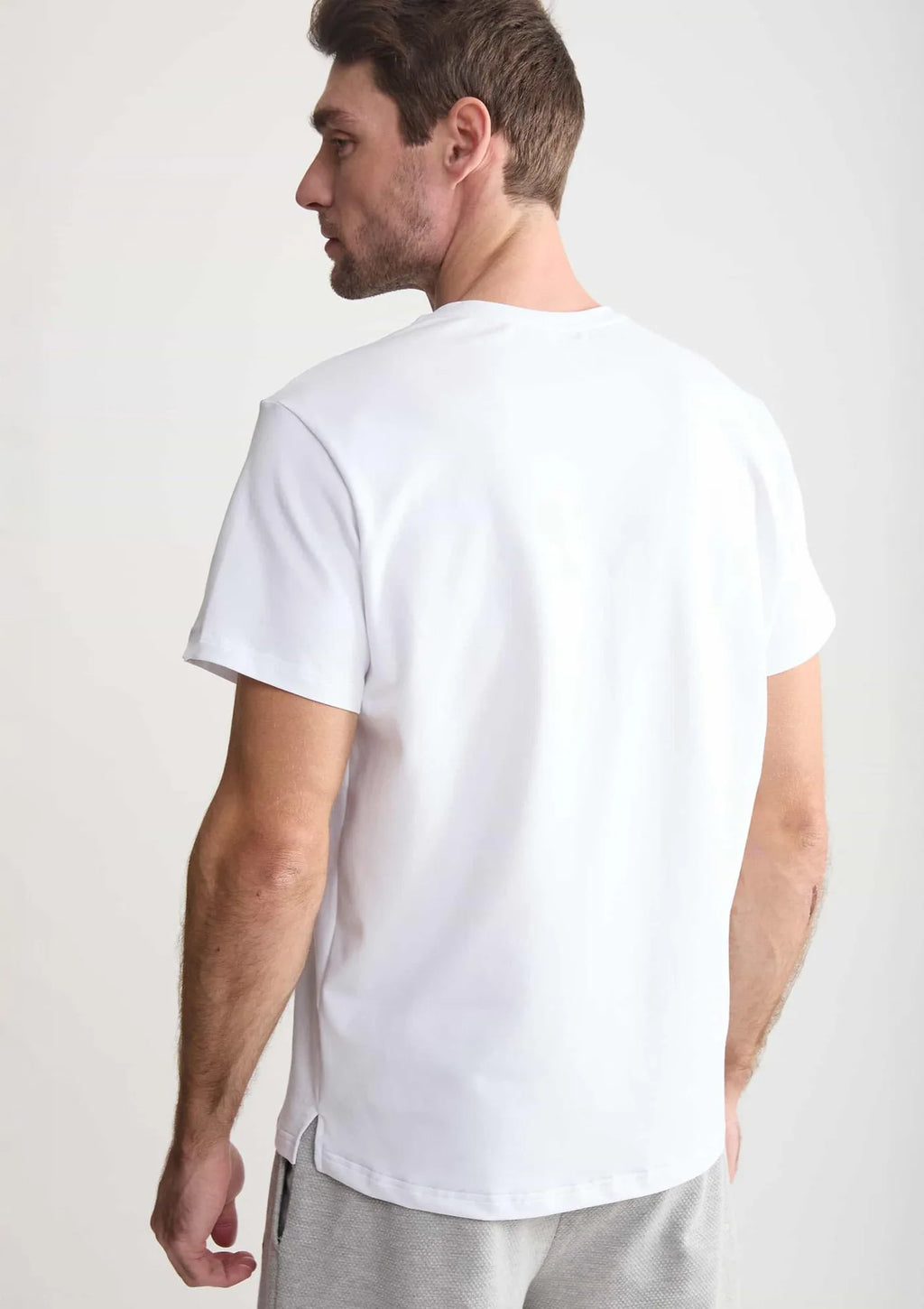T-shirt męski Naviale Man Charlie MH320-01 biały, bawełna czesana