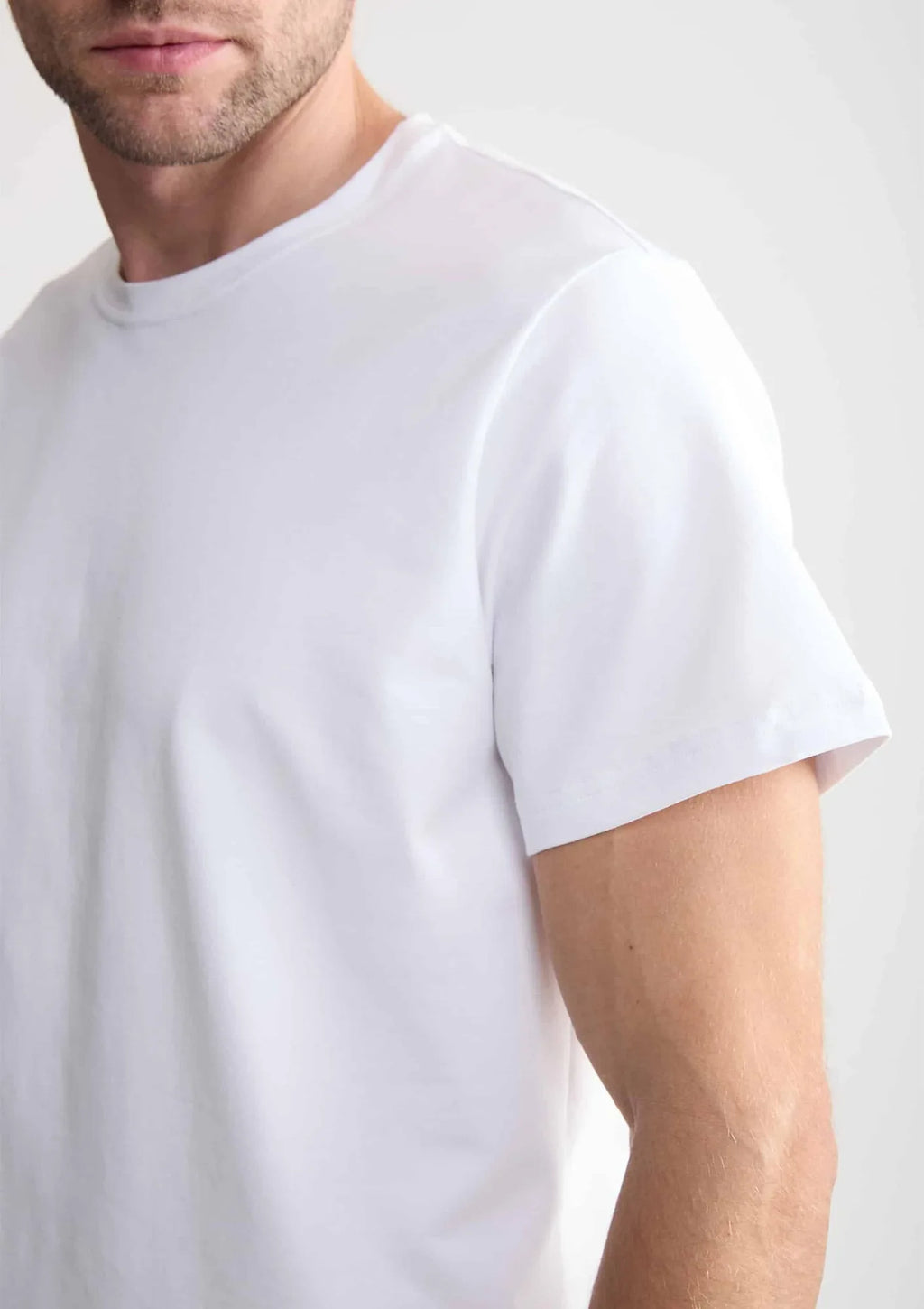 T-shirt męski Naviale Man Charlie MH320-01 biały, bawełna czesana
