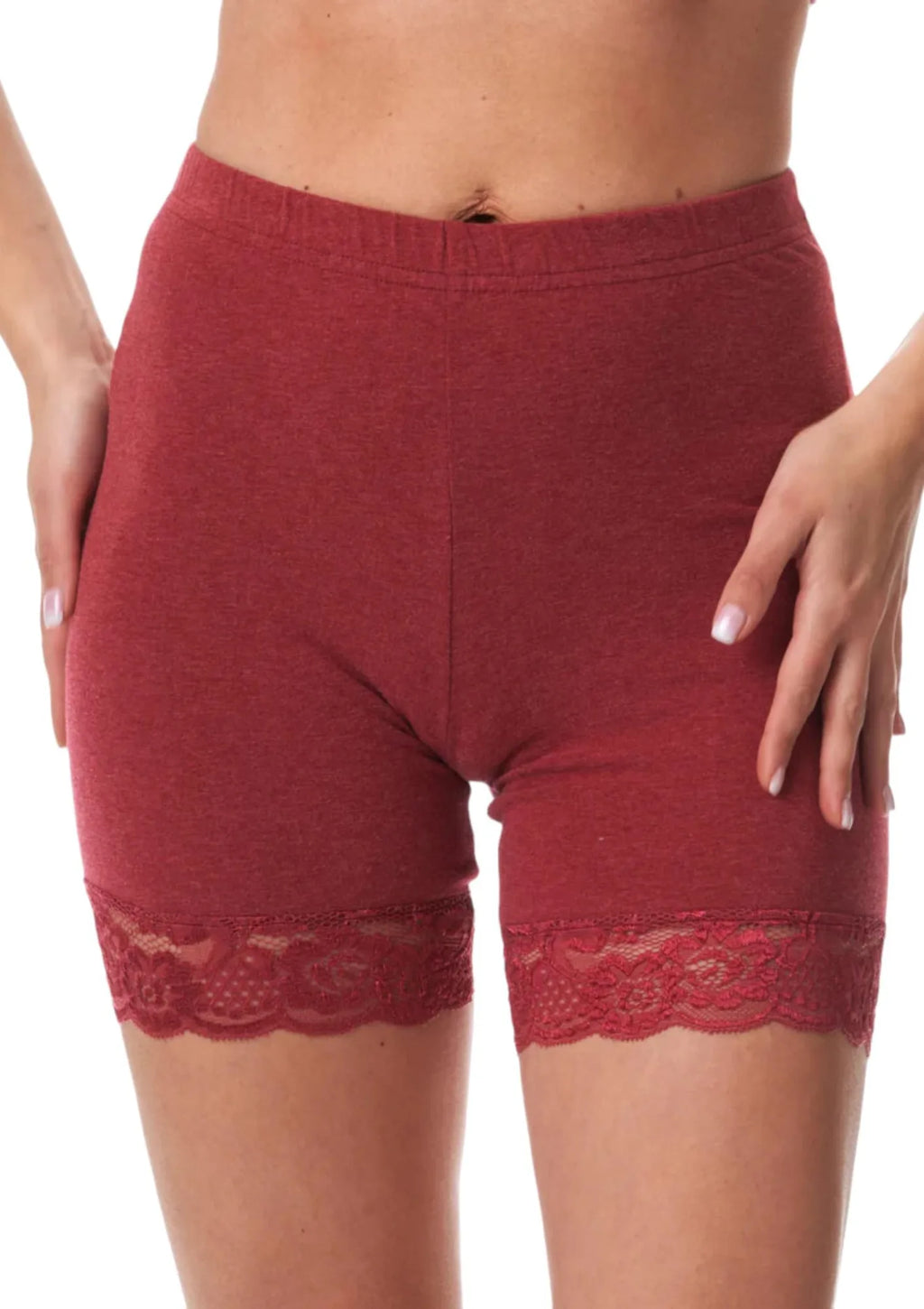 Szorty termiczne Key LXU 729 Hot Touch z koronką na nogawkach
