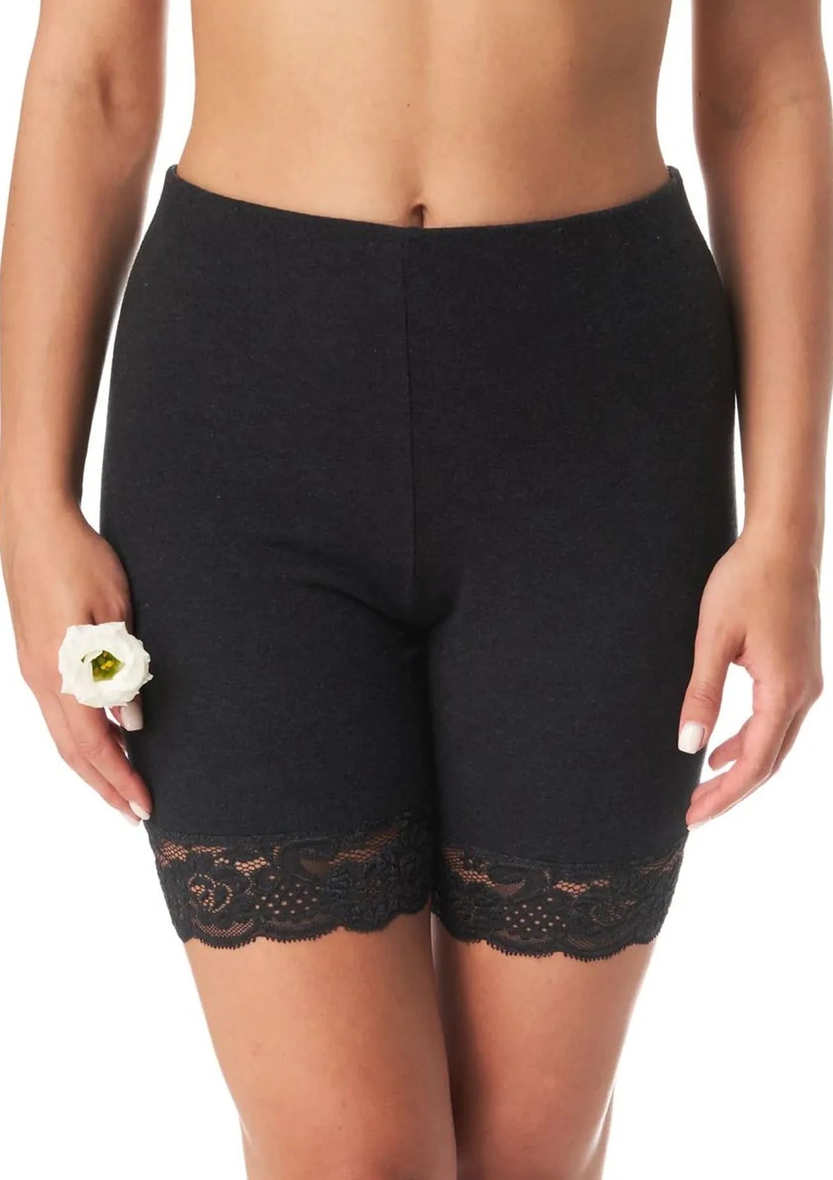 Szorty termiczne Key LXU 729 Hot Touch z koronką na nogawkach