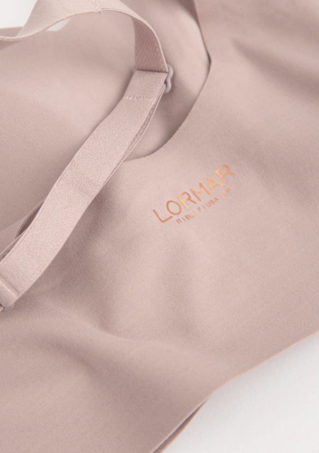Top bezszwowy Lormar Touch w brudnym różu, z wkładkami