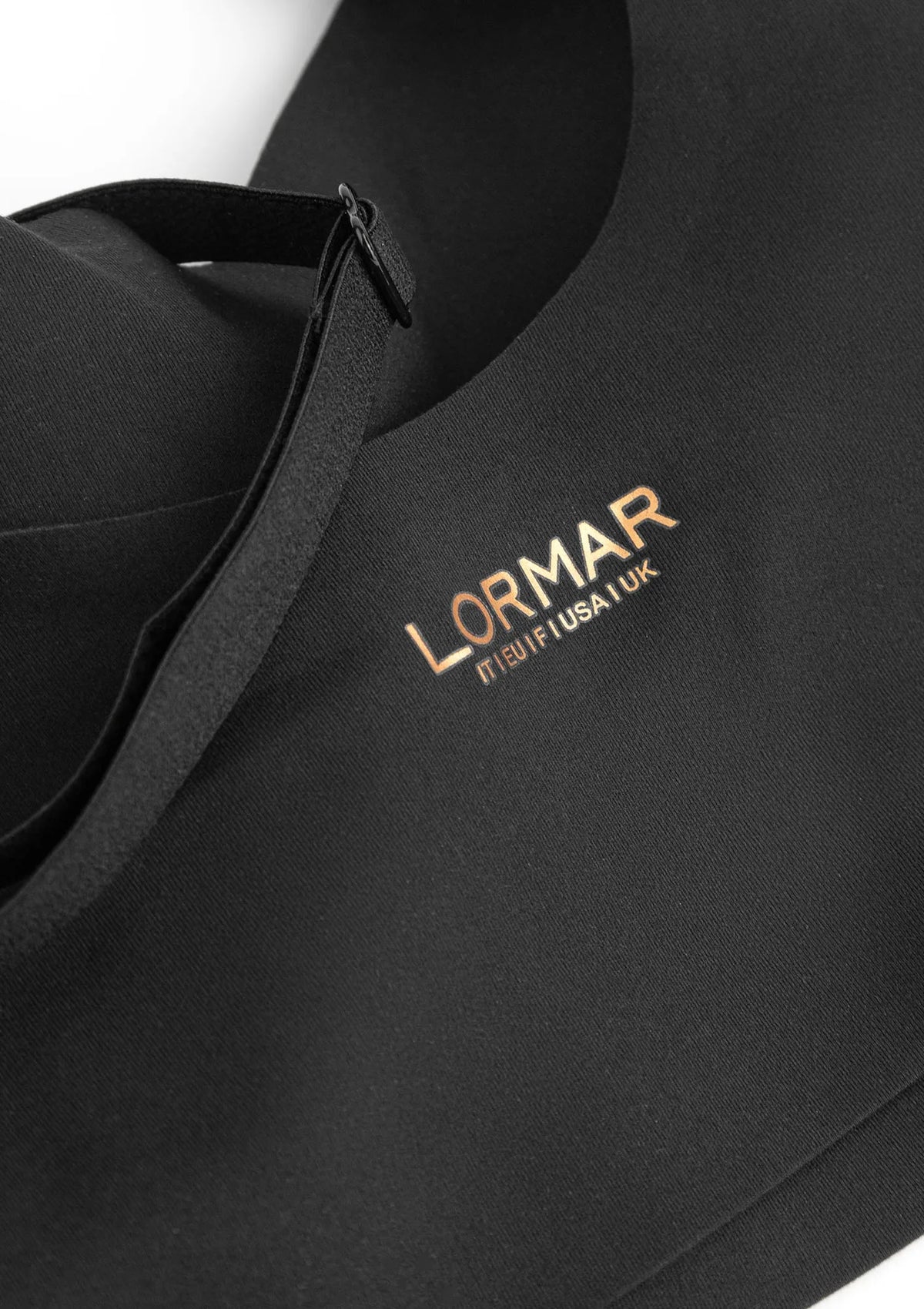 Lormar Touch top biustonoszowy czarny bezszwowy bez fiszbin