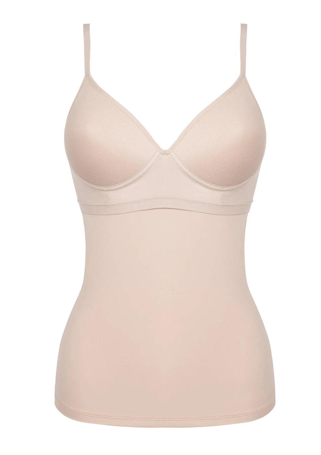 Julimex Cami Top Bra top z wbudowanym biustonoszem beżowy