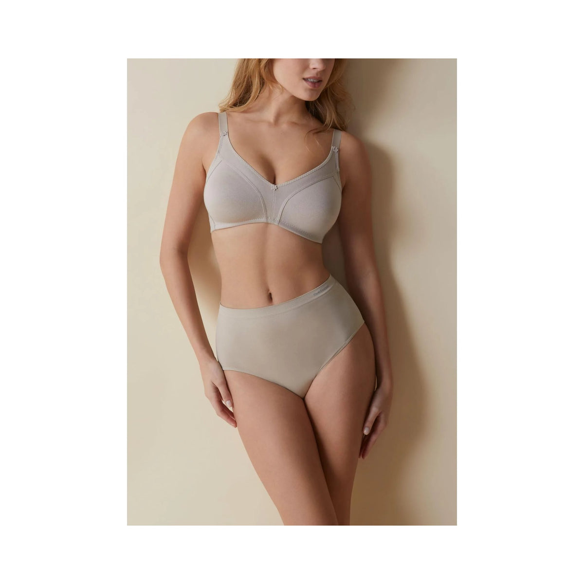 Biustonosz bawełniany Selene Blanca 90E, dwupak biały