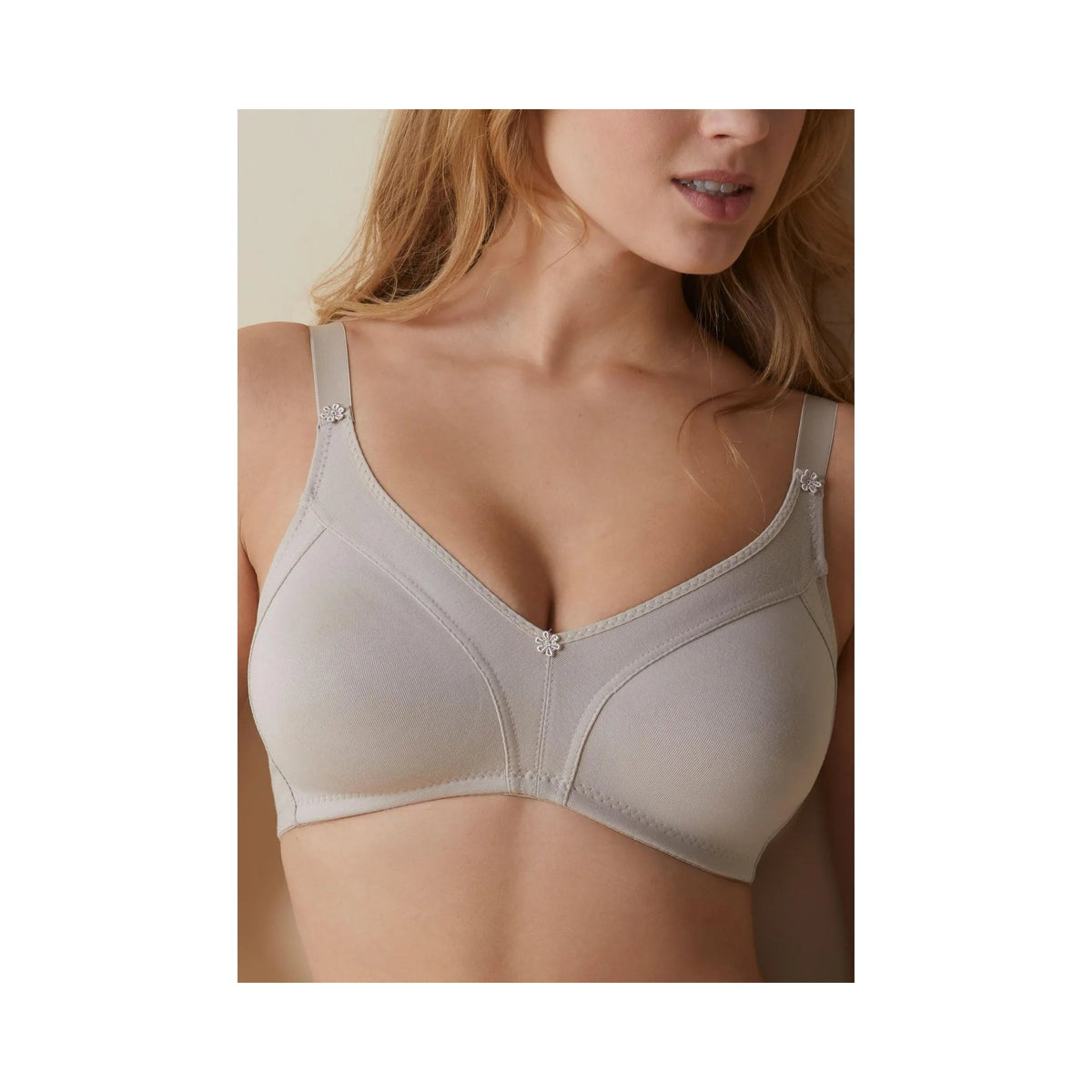 Biustonosz bawełniany Selene Blanca 90E, dwupak biały