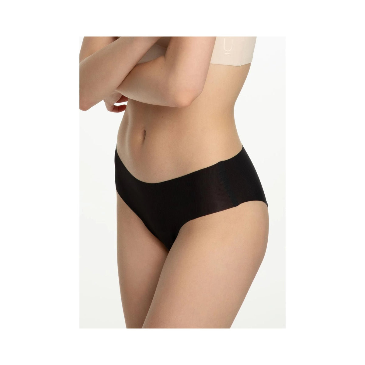 Figi Mousse Julimex bez szwów, bardzo cienkie, czarne, 3 szt. M/L czarne