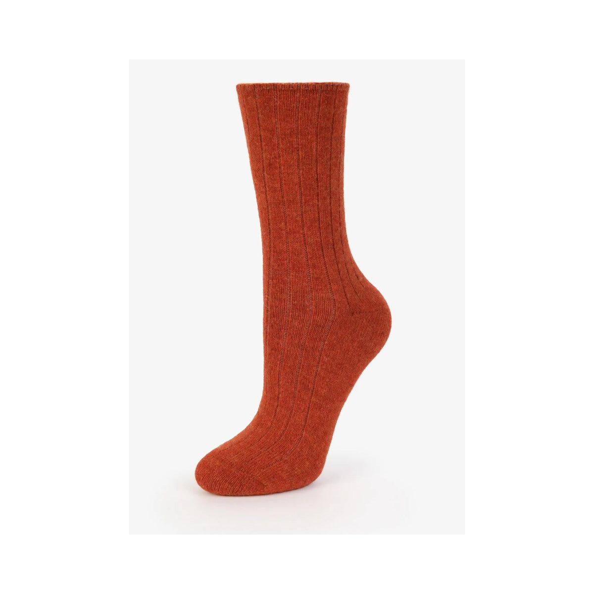 Skarpety merino cegła 36-38 z wełny jagnięcej, 3 pary