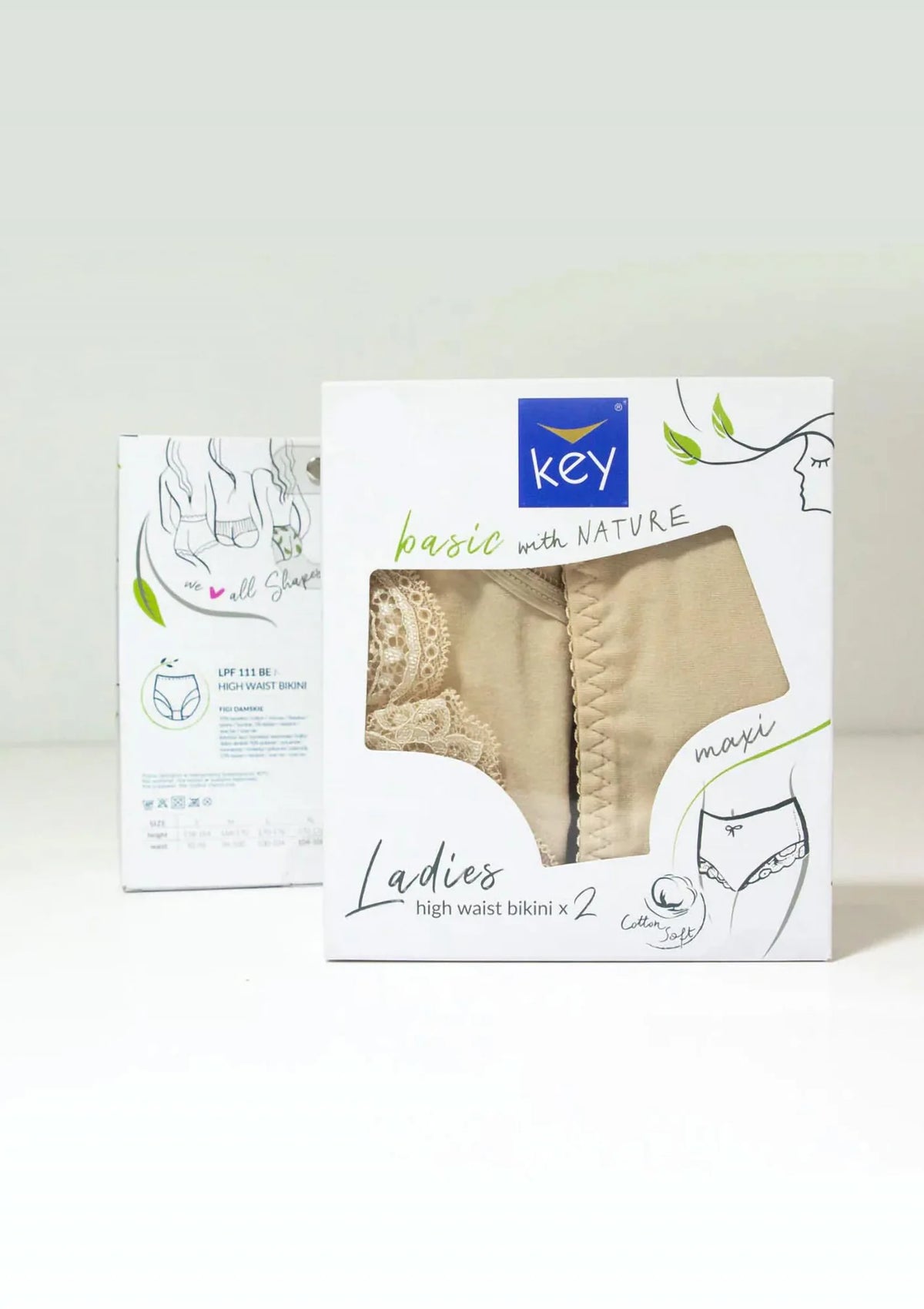 LPF 111: wysokie figi damskie (2 pack)