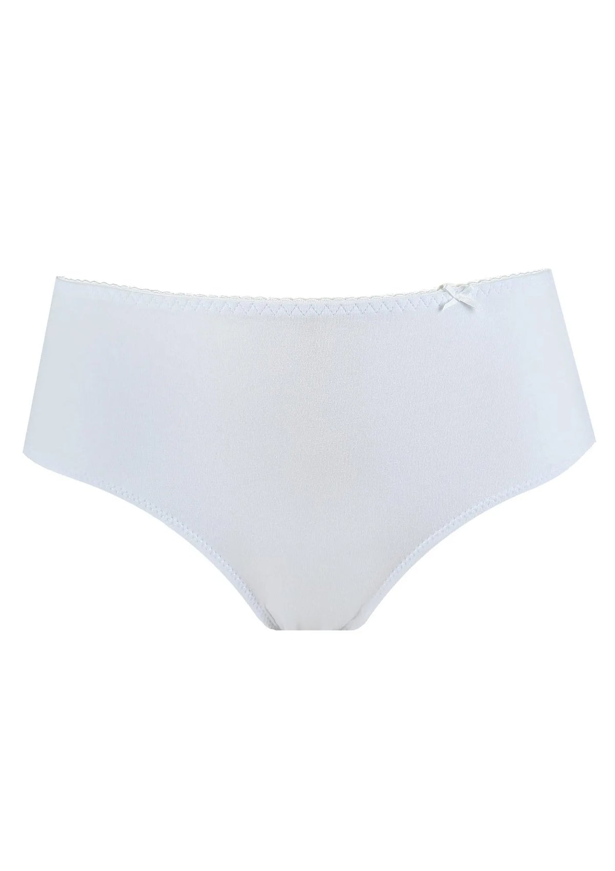 Figi damskie LPC 110 gładkie, wyższy krój, 2 sztuki