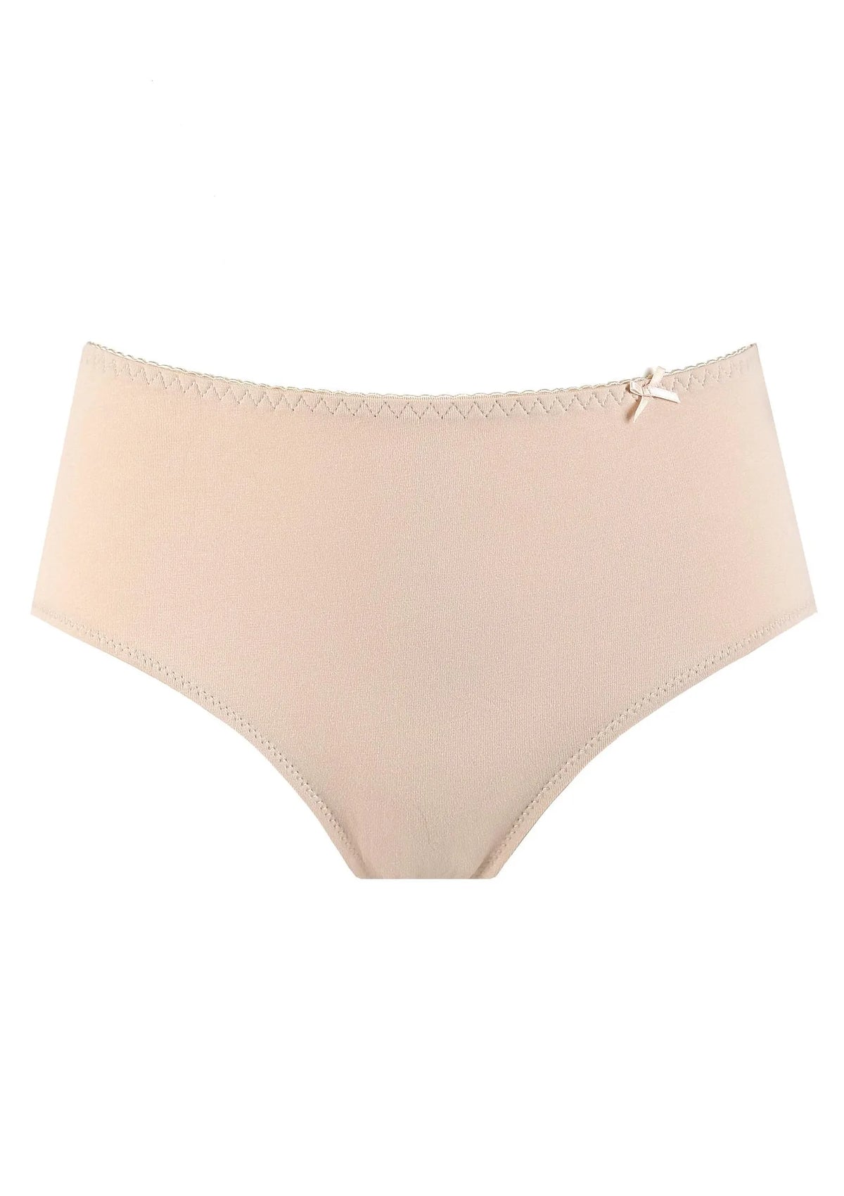 Figi damskie LPC 110 gładkie, wyższy krój, 2 sztuki