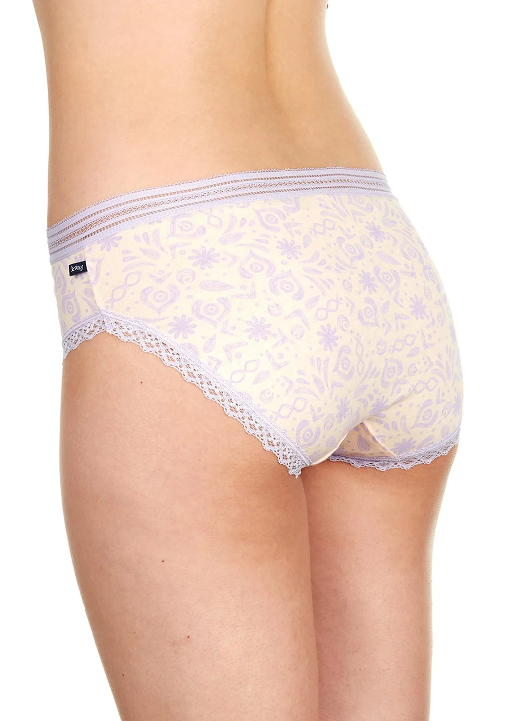 Figi bikini Key LPC 420 we wzory, bawełna – 2 pary