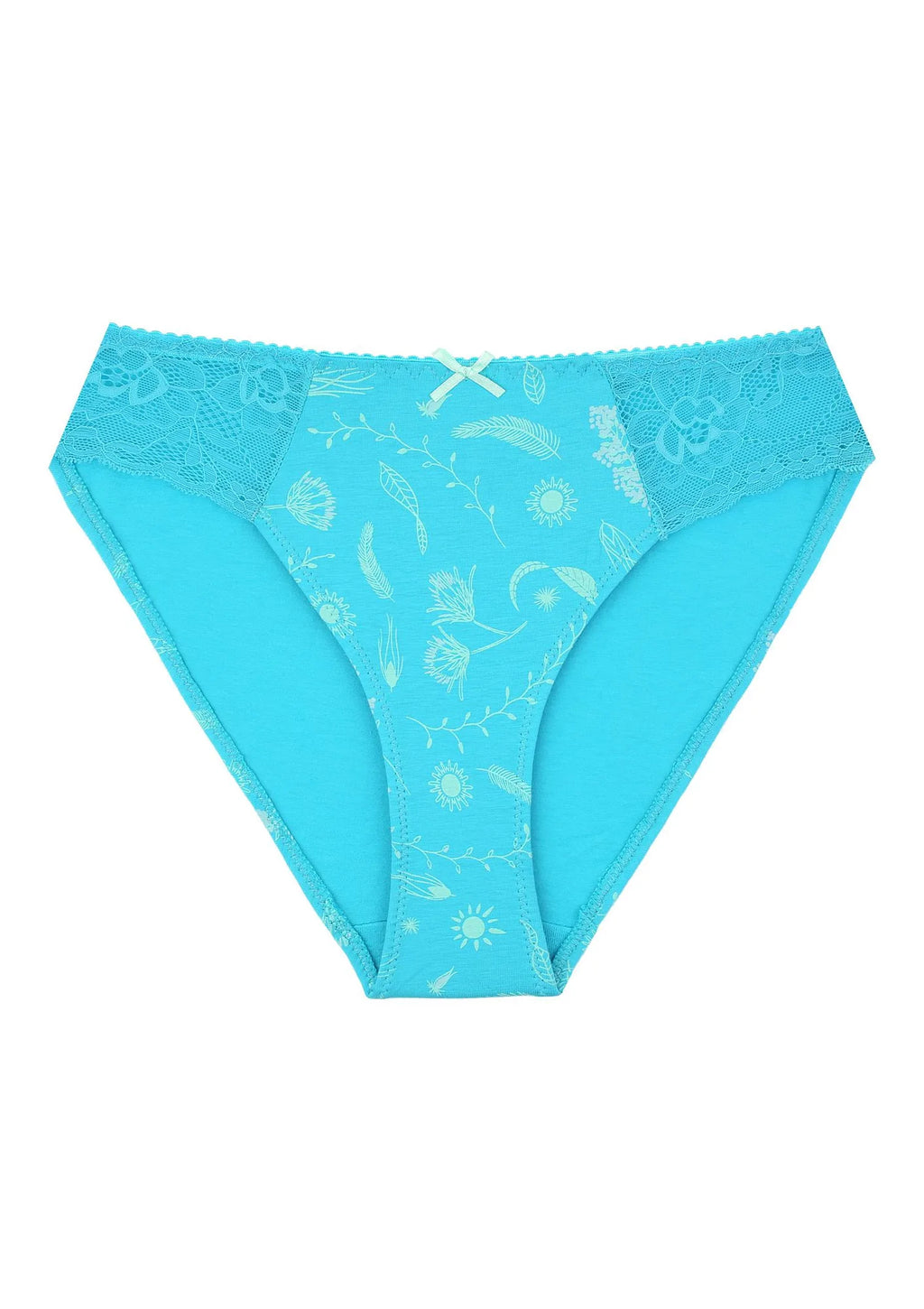 Figi bikini LPH 931 wzorzyste z koronką, 2 szt.