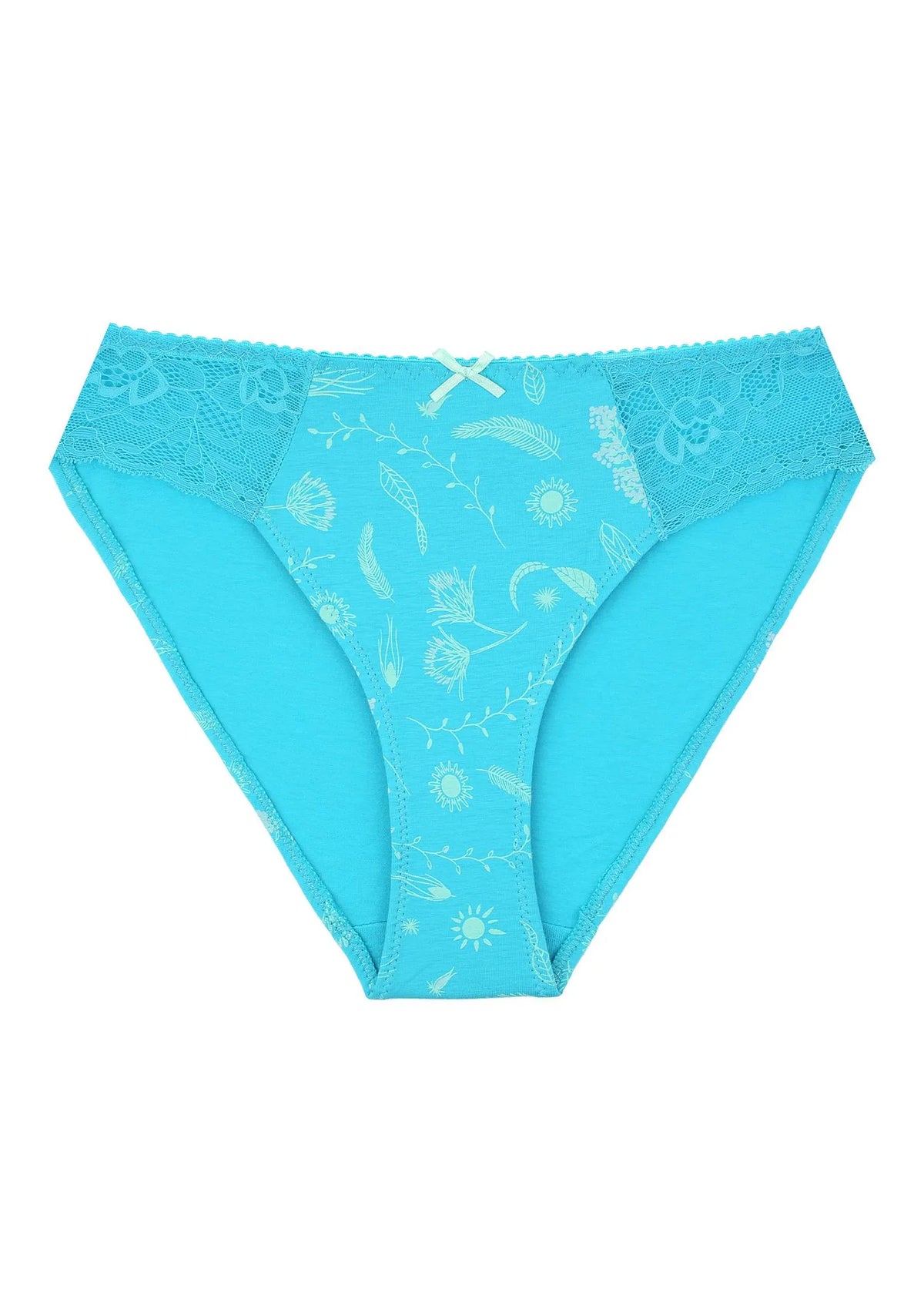 Figi bikini LPH 931 wzorzyste z koronką, 2 szt.