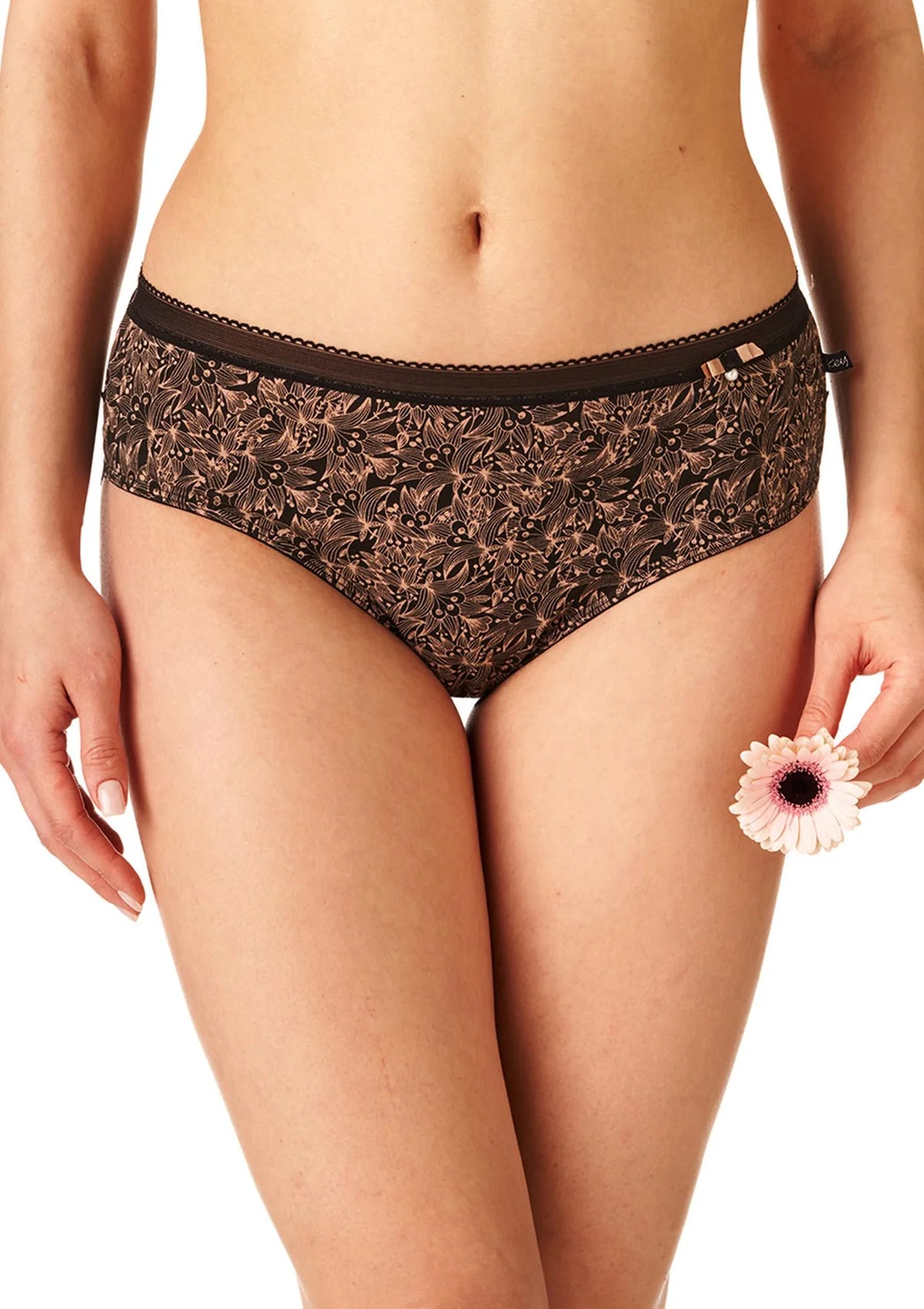 Key LPC 725 wzorzyste figi bikini 2-pak z koronką z tyłu