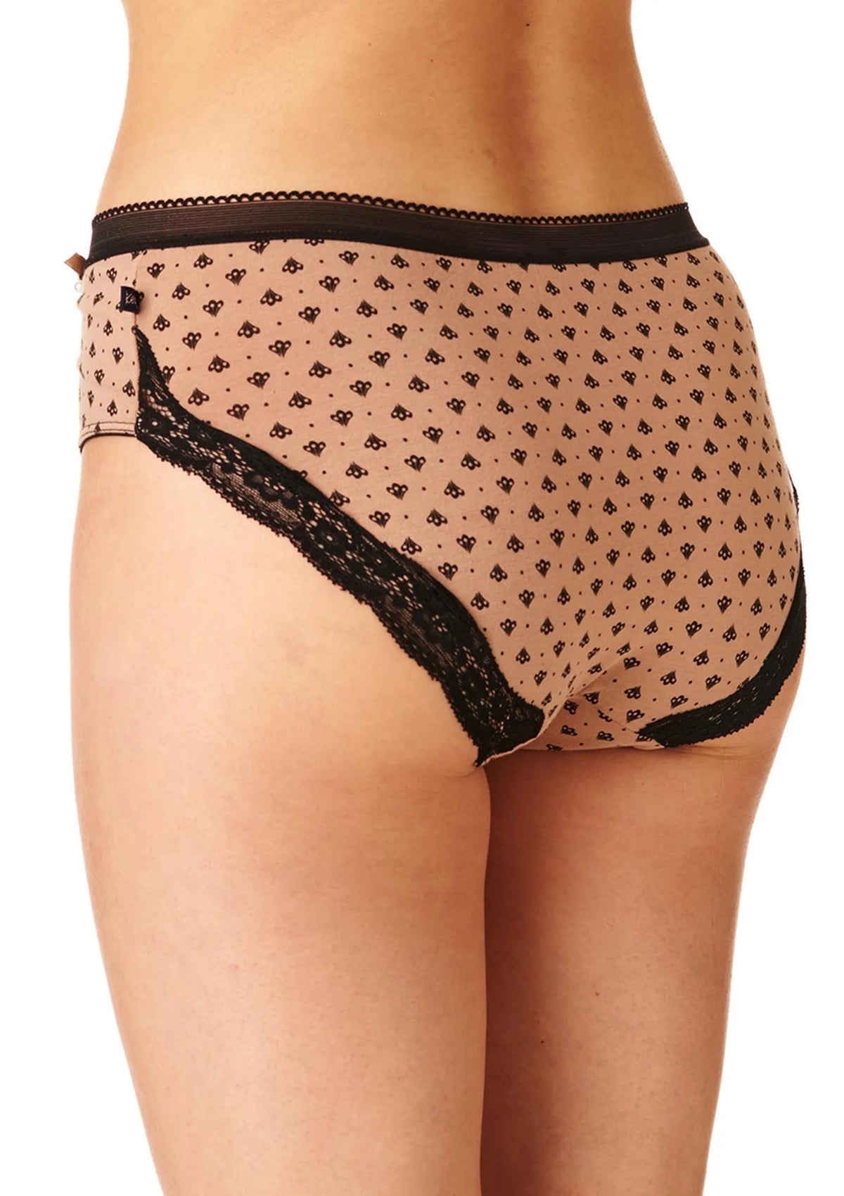 Key LPC 725 wzorzyste figi bikini 2-pak z koronką z tyłu