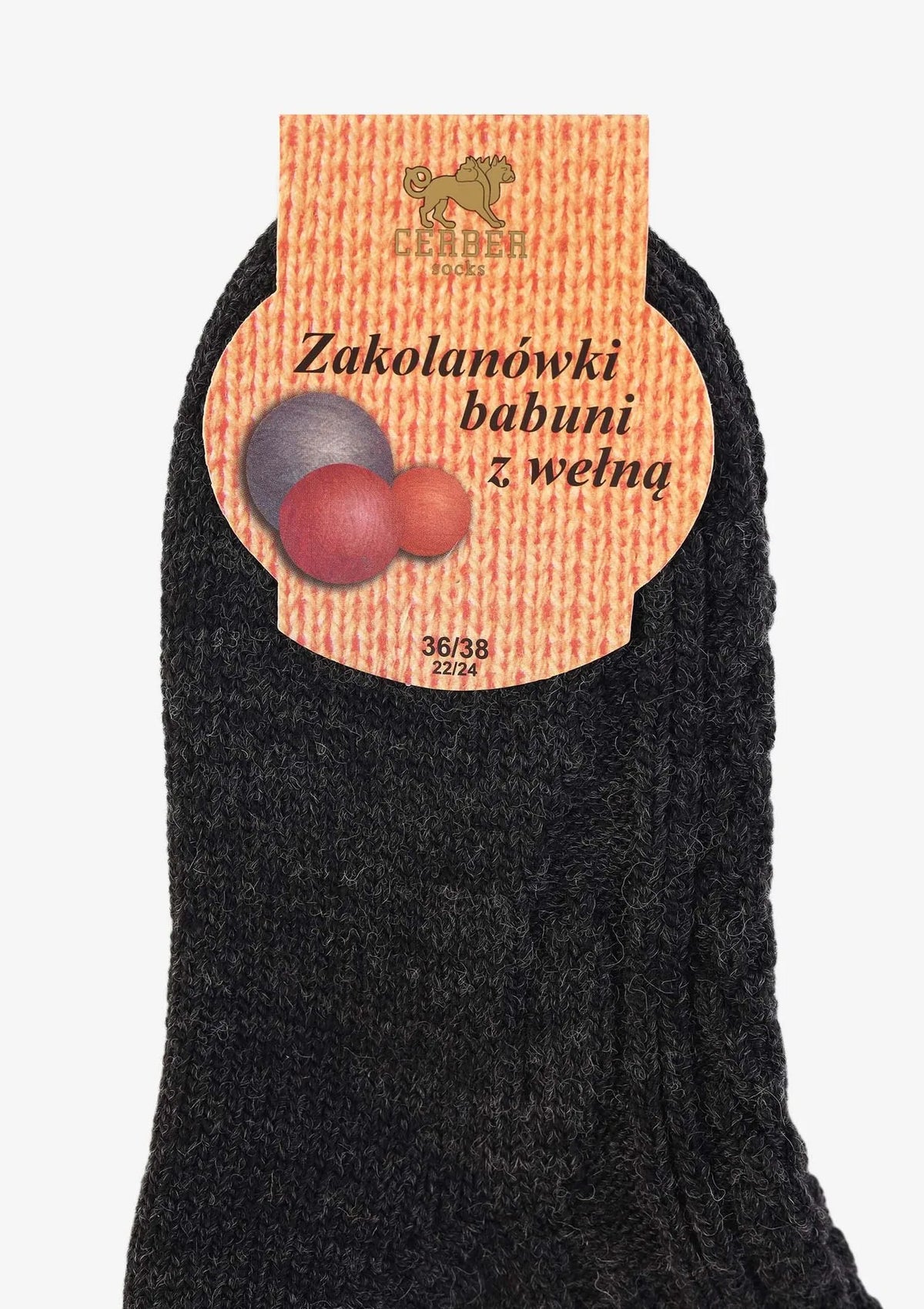 Zakolanówki damskie Cerber z wełną i elastanem, warkocz