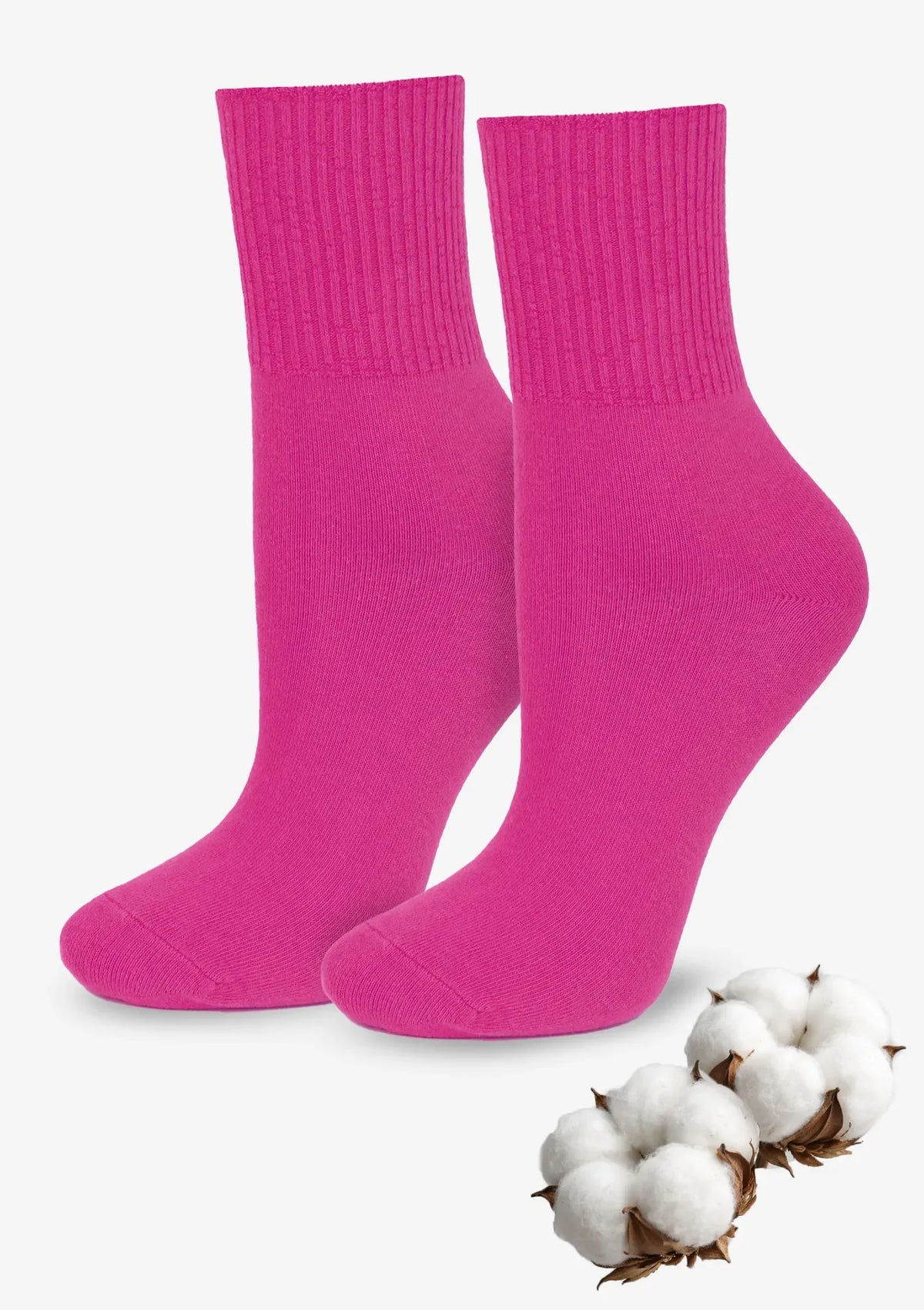 Skarpetki Cerber 1098 FUCHSIA 39/42, bezuciskowe, 4 pary