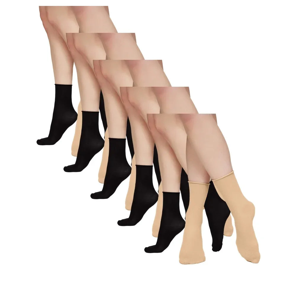 Bambusowe skarpetki bezuciskowe Legs G05, długie, 6 par