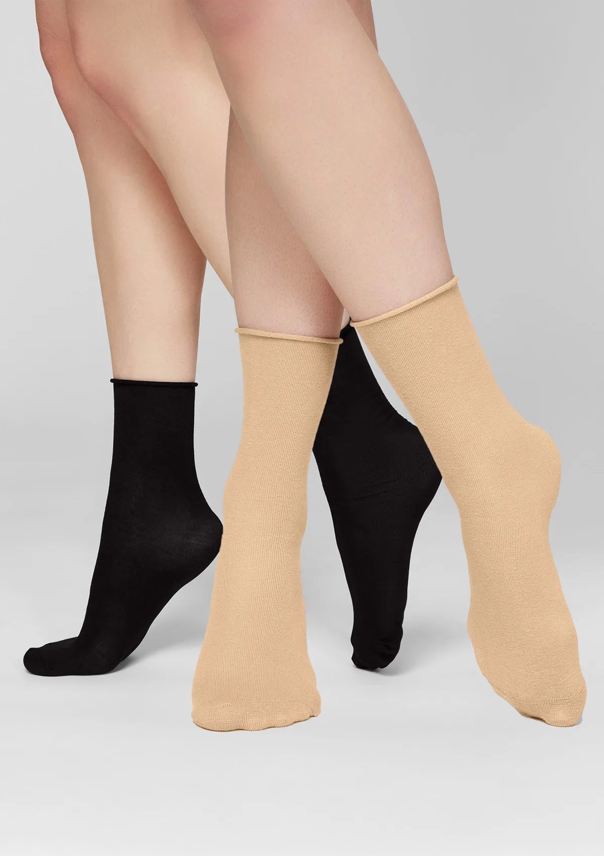 Bambusowe skarpetki bezuciskowe Legs G05, długie, 6 par