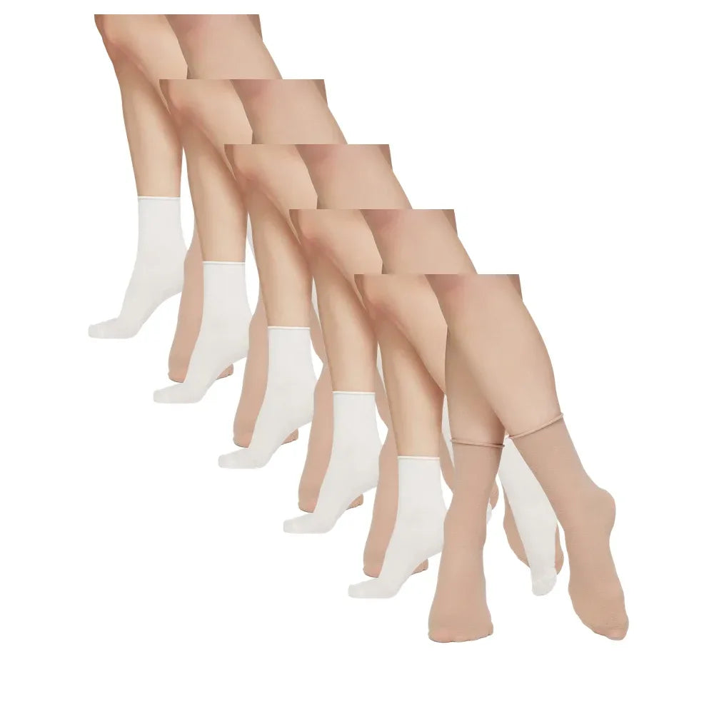 Bambusowe skarpetki bezuciskowe Legs G05, długie, 6 par